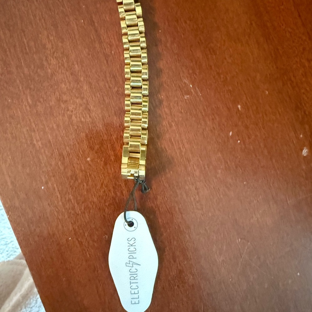 Gold Link Bracelet Electric Picks